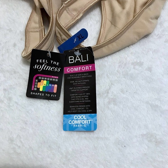 Bali NWT Cool Comfort Nude Sports Bra Women XL - Picture 8 of 10